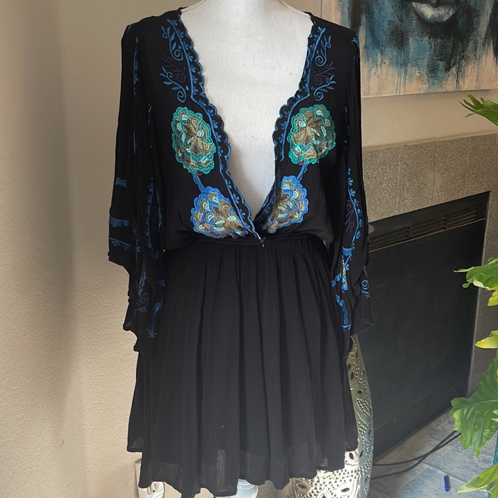 STUNNING! Free People Embroidered Tunic
